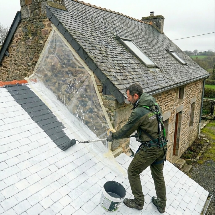 Appliquez la peinture Talme Therm